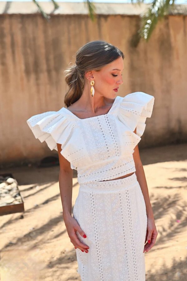 Conjunto Zaria batista blanco